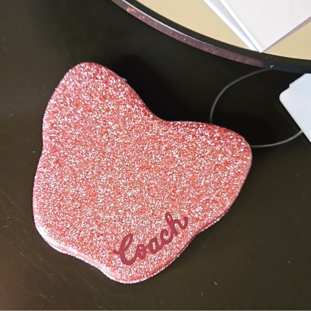 Coach Glitter Butterfly Compact Mirror - Picture 6 of 7